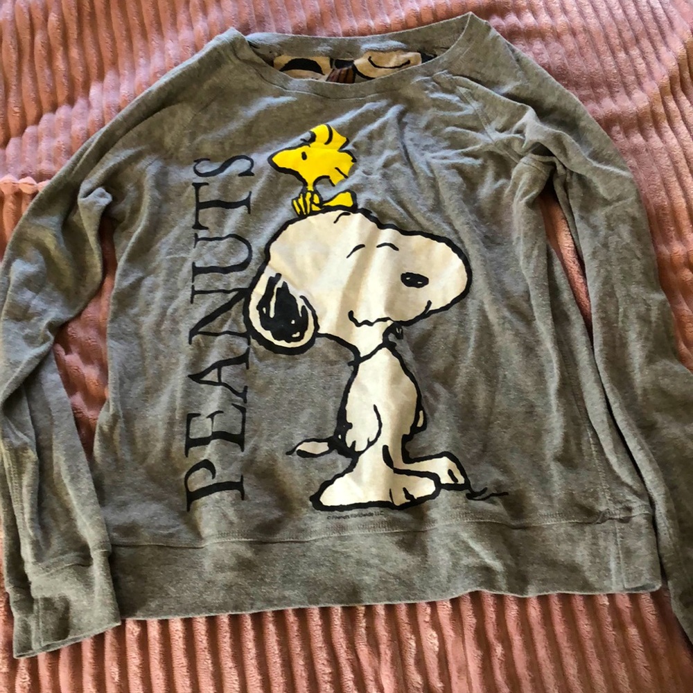 Peanuts crew neck reversible